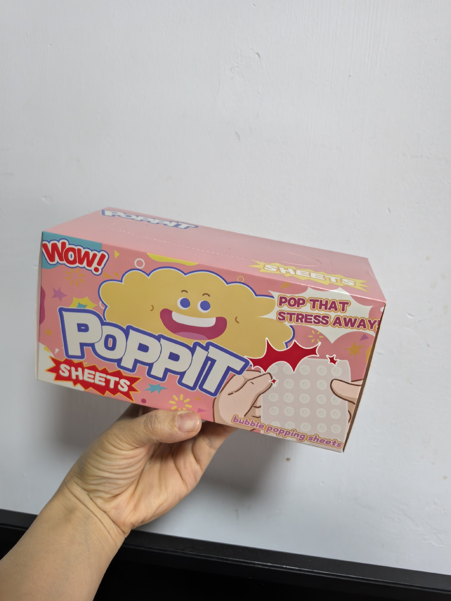 กล่องโฟมกลมสีชมพู