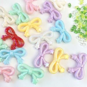 ठोस रंग Uv स्टार धनुष ऐक्रेलिक बेड्स डिय हेयर एक्सेसरीज कीचेन चरस ढीली बेड्स गहने बनाने की आपूर्ति - Product Image 1