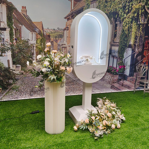 शानदार जासूस धातु टेलीफोन बूथ ऑडियो गुस्टबुक शादी पार्टी समारोह की सजावट के लिए स्टैंड - Product Image 4