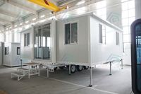 Rumah Kontainer Ekspansiabel 1 Kamar Tidur 40ft Tahan Air Prefab Modular Rumah Mungil