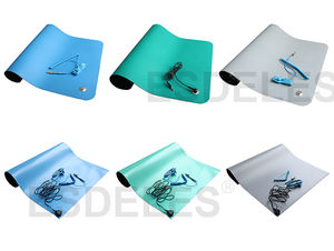 Tapis conducteur <span class=keywords><strong>ESD</strong></span> anti-statique non toxique en rouleau, 3 mm, tapis de salle blanche réutilisable en caoutchouc <span class=keywords><strong>ESD</strong></span>, 5 mm - Product Image 2