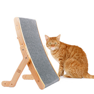 Wholesale Wooden Cat Scratcher Adjustable replacing Cardboard Scratching Board Wall Mounted Cat Scratching