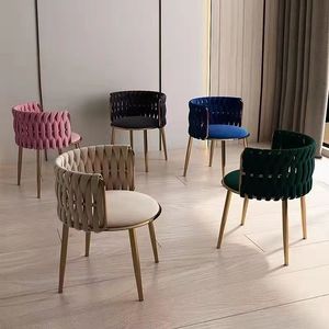 Silla de salón de belleza en forma de K, silla de salón de belleza, silla de tocador para dormitorio o sala de estar, ligera y lujosa - Product Image 6