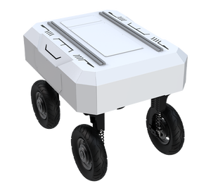 Chasis <span class=keywords><strong>AGV</strong></span> industrial con dirección en las 4 ruedas, plataforma omnidireccional todoterreno para navegación autónoma y logística inteligente - Product Image 4