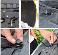 415/100/50 Pièces Clips de fixation universels pour pare-chocs de voiture, rivets pour trous de garde-boue, attaches à vis, tailles assorties, pièces de garniture de porte en plastique