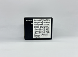 มอเตอร์ GDW DS620MG 22 กก. แรงบิดสูง 180 องศา (พลาสติกและโลหะ) สำหรับเครื่องบินบังคับวิทยุแบบปีกตรึง รถบังคับวิทยุ และหุ่นยนต์ - Product Image 4