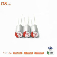Condensador Sólido de Polímero Conductor de 6.3V 1200μF 6.3x11.5mm, Conexión Radial, Alta Densidad de Potencia, Modo de Fallo Seguro, Impedancia Ultrabaja