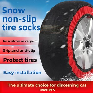 Calcetines <span class=keywords><strong>de</strong></span> <span class=keywords><strong>Tela</strong></span> para Neumáticos <span class=keywords><strong>de</strong></span> <span class=keywords><strong>Coche</strong></span>, Venta Directa <span class=keywords><strong>de</strong></span> Fábrica, para Terreno Nevado, Calcetines Antideslizantes, Cadena para Nieve - Product Image 3