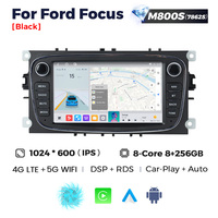 MEKEDE Android Radio del coche para Ford Focus 2 Mondeo S C Max Kuga Fiesta fusión GPS de navegación Multimedia reproductor estéreo doble Din