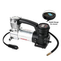 Gonfleur de pneus robuste, pompe à air électrique portable, DC 12V, fonctionnement silencieux, pression maximale de 50 à 100 PSI, jauge numérique ABS+Métal
