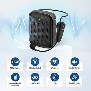 <span class=keywords><strong>Amplificador</strong></span> <span class=keywords><strong>de</strong></span> Voz Portátil Winbridge A002 <span class=keywords><strong>con</strong></span> <span class=keywords><strong>Sonido</strong></span> Nítido para Enseñar - Product Image 2