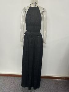 Ensemble jupe femme Viviblook Z414ST01 – Haut plissé sans manches multicolore sexy et jupe évasée grande taille deux pièces - Product Image 2