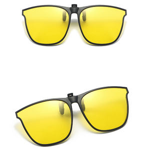 แว่นตาเลนส์โพลาไรซ์สำหรับขับรถกลางคืนเลนส์ย้อนยุคใบหน้าใหญ่เปิดและปิดแว่นกันแดด - Product Image 3