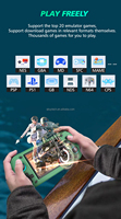 Konsol Game Genggam Qbuy R43s Pro Resolusi 1920*1080 Layar 4.3 Inci Klasik Portabel 2000mah Konsol Game Retro Genggam