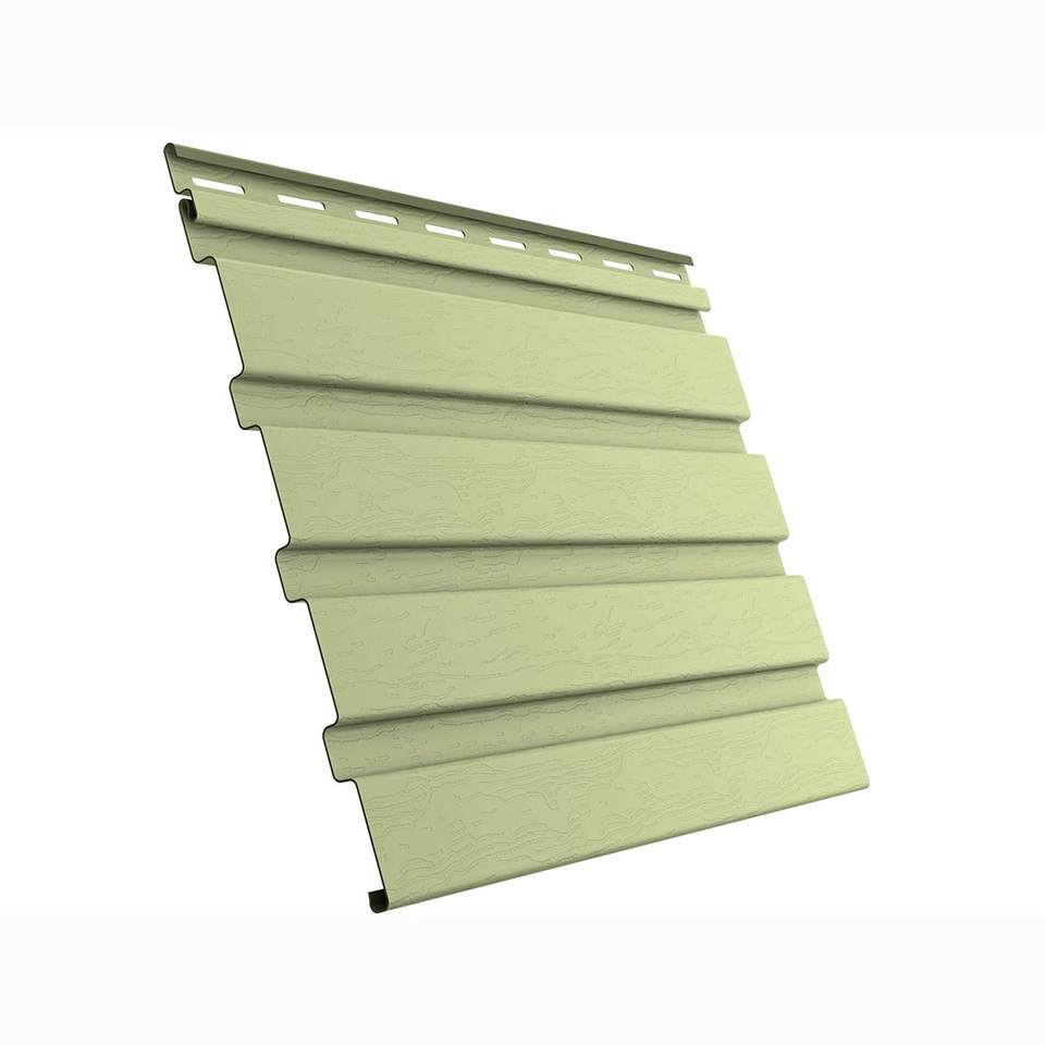 Modern Wood Grain Solid PVC Fireproof Anti-static Outdoor Soffit Panel ...