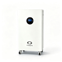 51.2Vdc 100Ah Wall Mount ESS Disetujui Australia 25kWh IP20 6P Paralel CAN RS485 untuk Inverter Rumah
