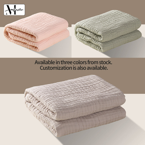 Serviette de bain pour filles en coton pur, tissée en crêpe 6 plis, anti-bactérienne, écologique, 140x190cm, douce pour la peau - Product Image 2