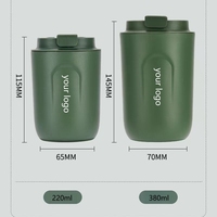 Nouvelle Tasse à Café Isotherme Portable 380 ml en Acier Inoxydable 316 à Double Paroi, Gravée au Laser avec Logo Personnalisé, Vente en Gros 2026 Emerit