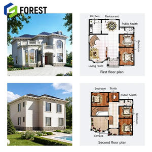 Casa Prefabricada Francesa, Estructura de Acero Ligero Moderna, Estilo Europeo Ecológico para Viviendas Familiares - Product Image 4