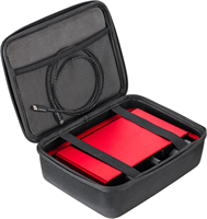 Étui de transport rigide en EVA noir, grande capacité, antichoc, portable, pour outils, avec fermeture éclair, taille personnalisée