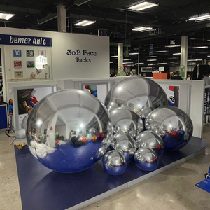 Décoration de fête tendance et élégante, ballon lustré gonflable, boule miroir réfléchissante, gonflables publicitaires pour les lieux - Product Image 1