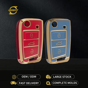 Innofit VOA1T1 Couverture de clé de voiture TPU Stock d'usine pour Volkswagen Lingdu Sagitar Tanying Skoda <span class=keywords><strong>Golf</strong></span> Touron Tuyue - Product Image 1