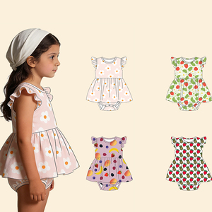 Vestido Sem Mangas para Bebês em Bambu Personalizado com Renda, Body para Meninas Recém-Nascidas - Product Image 1