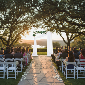 Tessuto Bianco Trasparente per Arco Nuziale, 1 Pannello 29\" X 20 FT, Drappeggi Extra Lunghi in Garza Leggera, Fondali e Tende 6,6 Iarde - Product Image 3