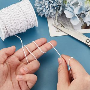 Cordon en <span class=keywords><strong>macramé</strong></span> ciré blanc de 1 mm, 100 yards, bobine de fil pour la fabrication de bijoux, bracelets, colliers, artisanat DIY, chaussures, textile de maison - Product Image 4