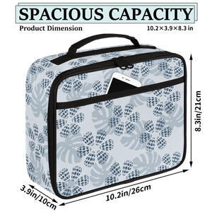 Nueva Bolsa de Almuerzo Personalizada con Diseño Tropical Hawaiano de Palmeras y Monstera, Tejido de Sarga Compuesta, Impermeable, Duradera y Aislada - Product Image 5