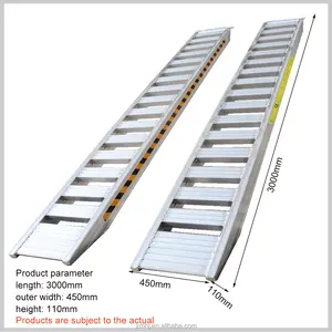 DXP Heavy Duty Car Trailer Truck Aluminum Loading Ramp Van Ramps Atv Wheeled Machines Aluminum Loading Ramps