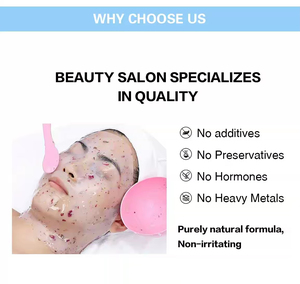 Máscara Hidratante de Rosa de Marca Privada 1000g Clareadora Anti-Idade em Pó Cristal Gel Facial Máscara de Gel Feita de Borracha - Product Image 4