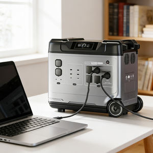 Generatore UPS Personalizzato 5000W/6000W LiFePO4, Stazione di Energia Solare Portatile MPPT 19KWh, Onda Sinusoidale Pura con Presa Accendisigari - Product Image 2