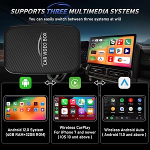 กล่องวิดีโอ AI สำหรับรถยนต์ Android Netflix รองรับ Carplay สีดำ <span class=keywords><strong>ราคา</strong></span>สุดคุ้ม ขายดี - Product Image 2