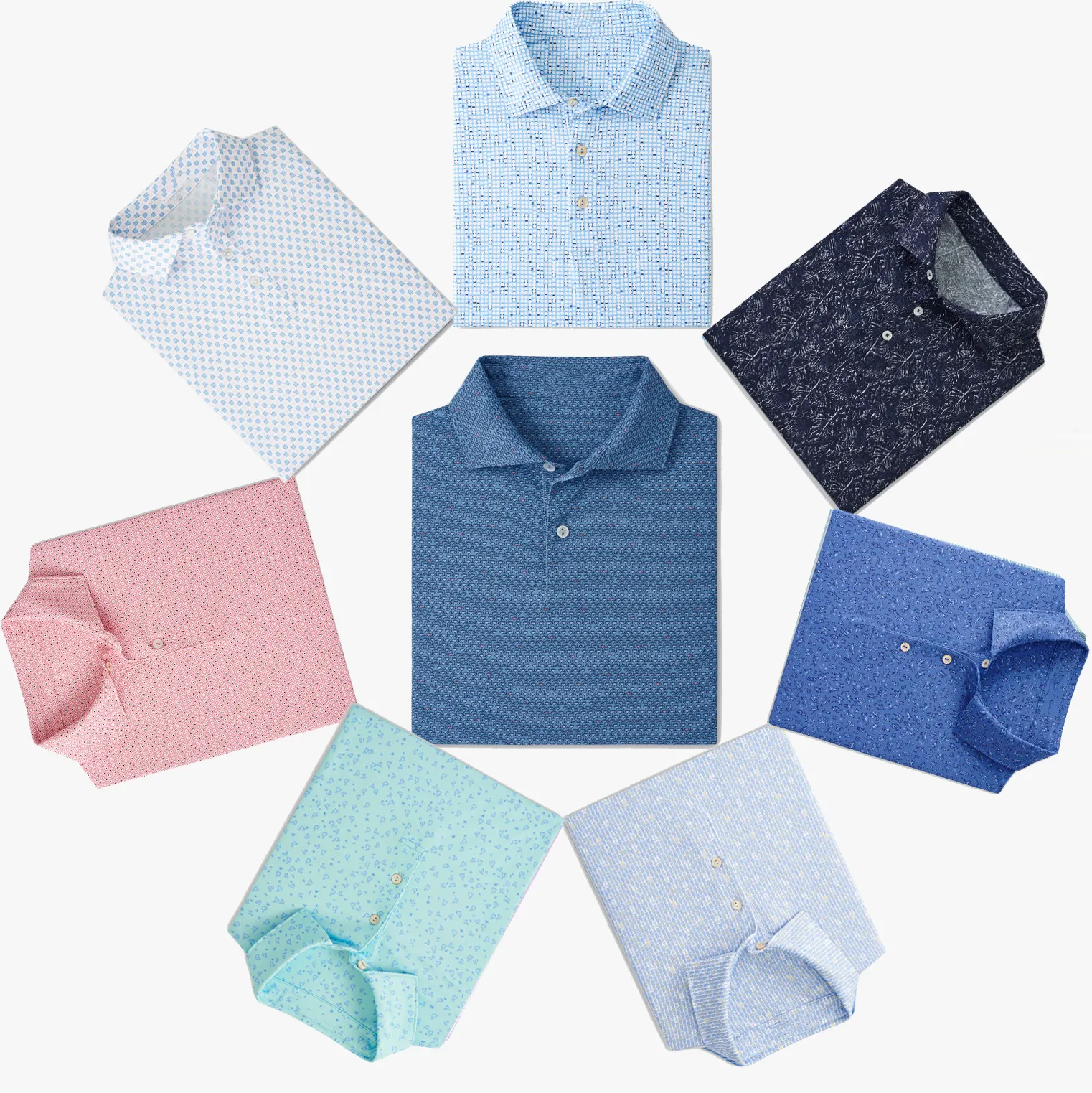 Fabrikanten Oversized Custom Polo T-Shirts Sublimatie Slim Fit Golfkleding Mannen T-Shirts Stijlvolle Golf Polo Shirts Voor Mannen