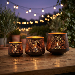 Sonnet Decor Bougeoir en fer fait main, sans plomb, écologique, étanche et résistant à la chaleur, pour décoration intérieure, Noël, numérique - Product Image 3