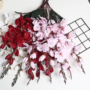 <span class=keywords><strong>Fleur</strong></span> de soie à 5 branches, <span class=keywords><strong>d</strong></span>écoration de fête du Nouvel An, <span class=keywords><strong>d</strong></span>écoration <span class=keywords><strong>d</strong></span>'hôtel, mariage, salon, <span class=keywords><strong>d</strong></span>écoration de la maison, <span class=keywords><strong>fleur</strong></span> de magnolia, <span class=keywords><strong>fleur</strong></span> artificielle - Product Image 2