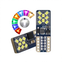 Nouvelle lampe LED transfrontalière pour feux de position latéraux et éclairage de plaque d'immatriculation T10 2016 16SMD W5W, décodage sans polarité, courant constant 9V-32V 240LM