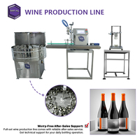 Machine de remplissage, bouchage et étiquetage automatique de vin de comptoir, compacte, pour flacons en verre, haute productivité, petite ligne de production artisanale