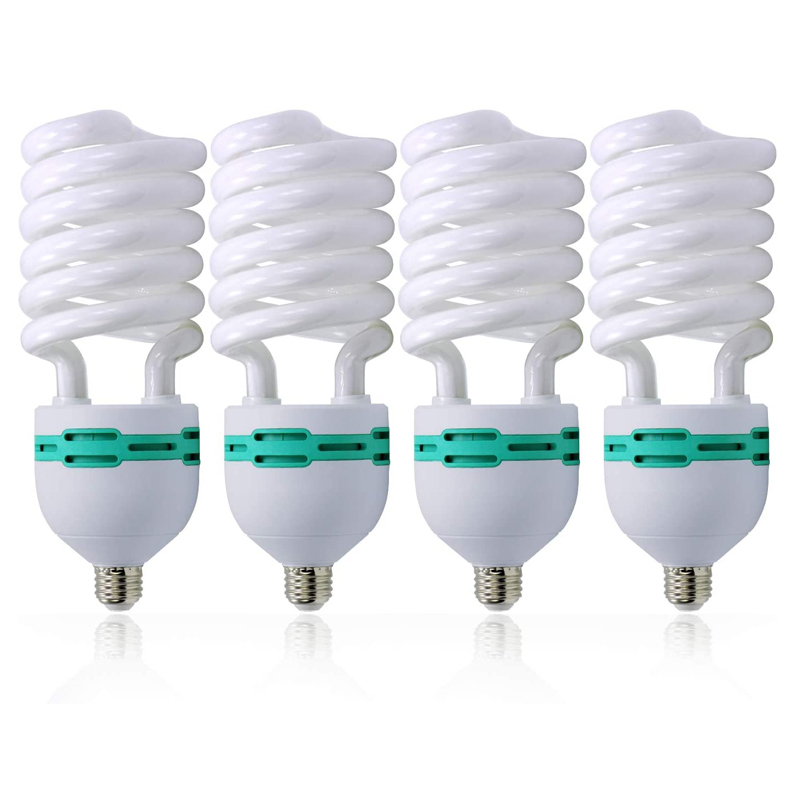 Confezione da 4 lampadine per studio fotografico E27 5500K 135W 220V Confezione da 4 lampadine per studio fotografico E27 5500K 135W 220V