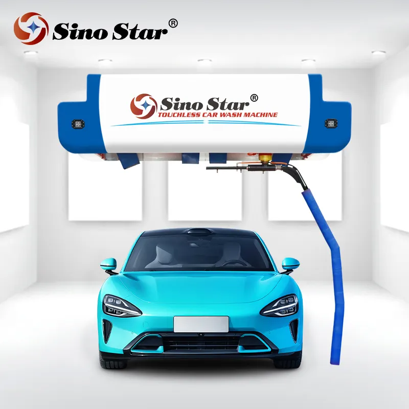 Sino Star mesin cuci mobil tanpa sikat, sistem cuci mobil otomatis tanpa sentuhan 360 mewah