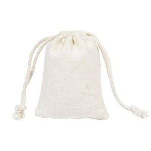 Hotsale thời trang tùy chỉnh tái sử dụng Muslin bụi thăng hoa Pouch túi màu đen lớn dây kéo túi với logo bông dây kéo túi - Product Image 3