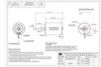 Moteur sans balais BL2838N 24V à service continu pour pompe doseuse miniature