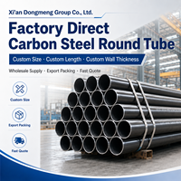 Tuyau rond en acier au carbone ERW ASTM A53 Grade B Vente en gros Directement de l'usine Emballage pour l'exportation