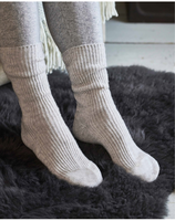 Chaussettes en cachemire 2026 en gros, douces, chaudes, multicolores, tricot côtelé, pour femmes