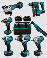 Chargeur d'outils sans fil professionnel 10-en-1 à couple élevé, batterie lithium-ion, sac de transport en plastique, OEM, garantie 3 mois, efficace, le plus vendu
