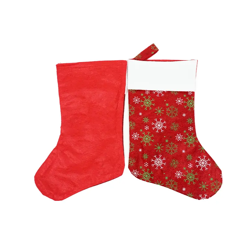 Santa   Snowman Candy Gift Red Green Socks Xmas Tree Decoration Christmas Stockings