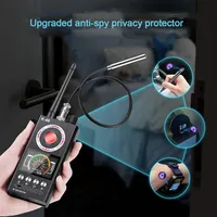 Caméra espionne audio miniature portable GBE K68, détecteur multifonction, objectif de signal GPS, localisateur RF, traceur, chercheur GSM, sans fil, en plastique ABS
