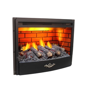 Foyer électrique à vapeur avec vapeur incurvée, feu de cheminée avec <span class=keywords><strong>mur</strong></span> en <span class=keywords><strong>brique</strong></span>, 26 pouces, livraison gratuite - Product Image 2