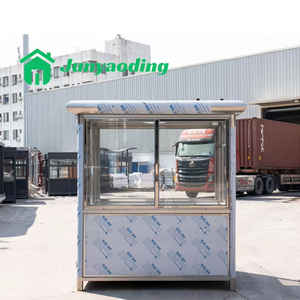 Junyaoding Maison <span class=keywords><strong>de</strong></span> garde <span class=keywords><strong>de</strong></span> sécurité extérieure Cabine <span class=keywords><strong>de</strong></span> billetterie en acier Kiosque <span class=keywords><strong>de</strong></span> stationnement - Product Image 5